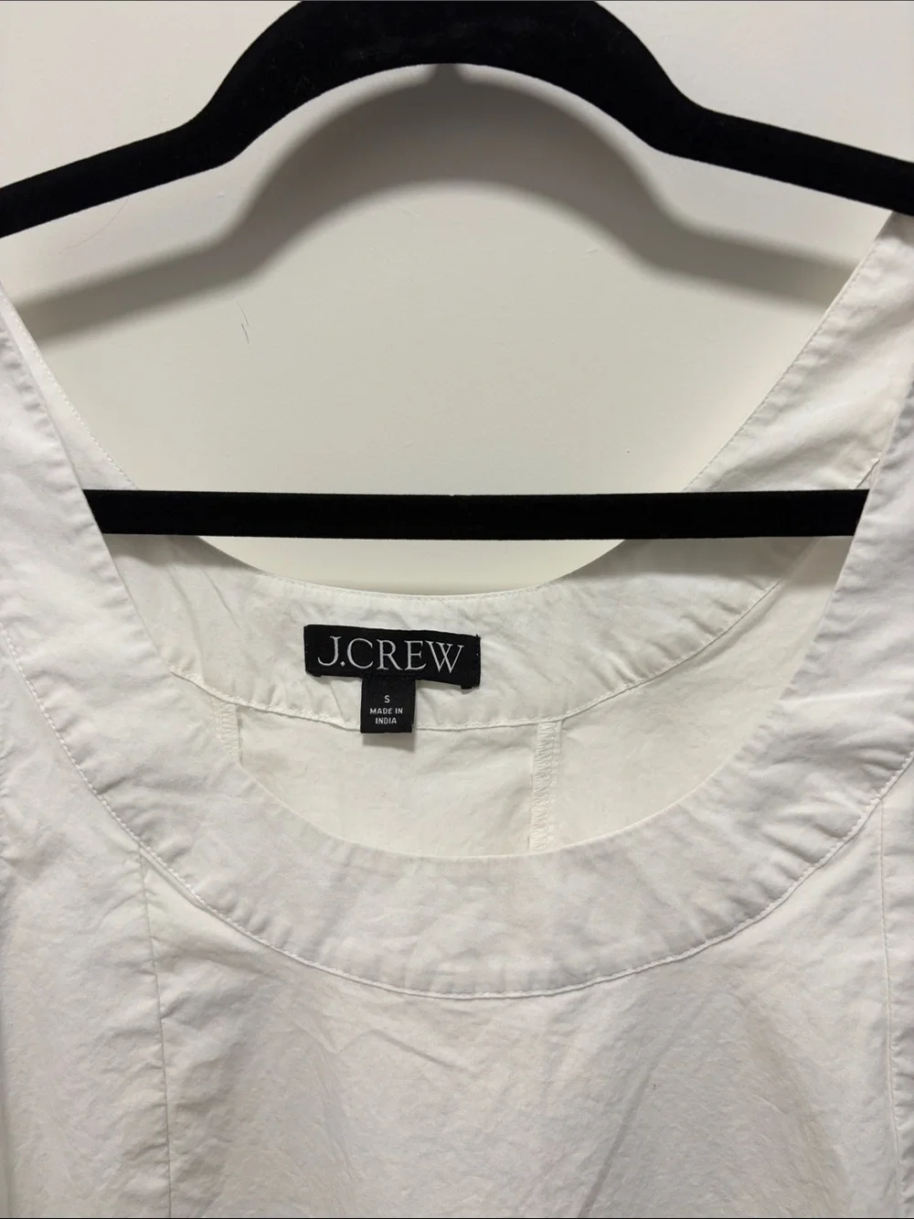 NWOT J Crew Scoopneck shift dress in cotton poplin
